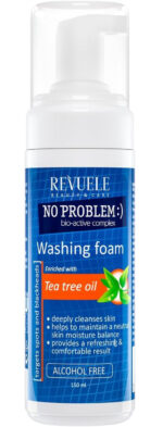 فوم شستشوی روغن درخت چای رووله REVUELE NO PROBLEM Washing Foam with Tea Tree Oil - Image 4