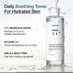تونر تسکین‌دهنده آنوا هارتلیف ۷۷+ هیالورون  Anua Heartleaf 77+ Hyaluron Soothing Toner - Image 5