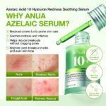سرم تسکین‌دهنده قرمزی آزلائیک اسید ۱۰٪ + هیالورون آنوا  Anua Azelaic Acid 10+ Hyaluron Serum - Image 8